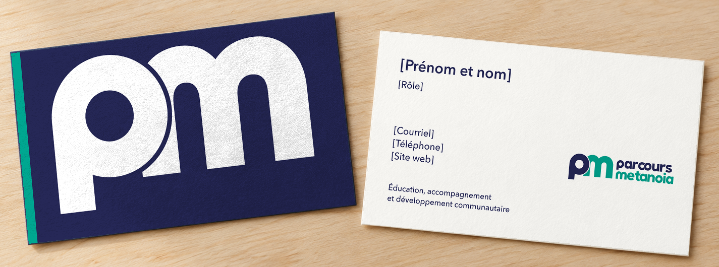 Parcours Metanoia business cards