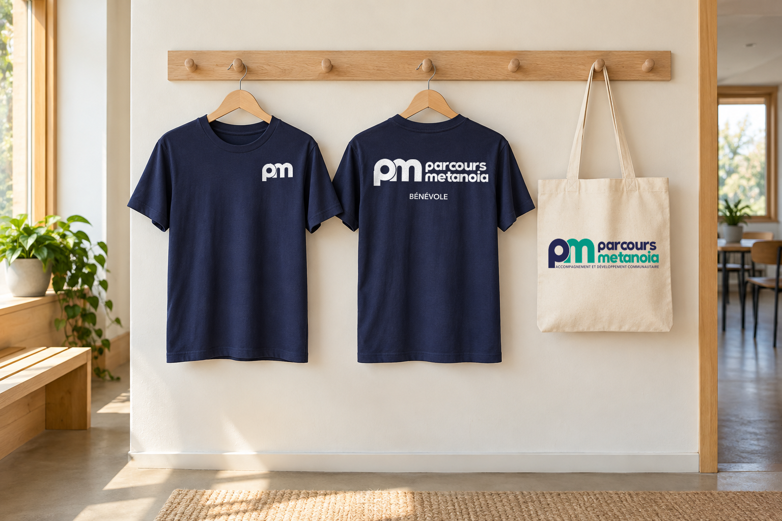 Parcours Metanoia apparel and tote